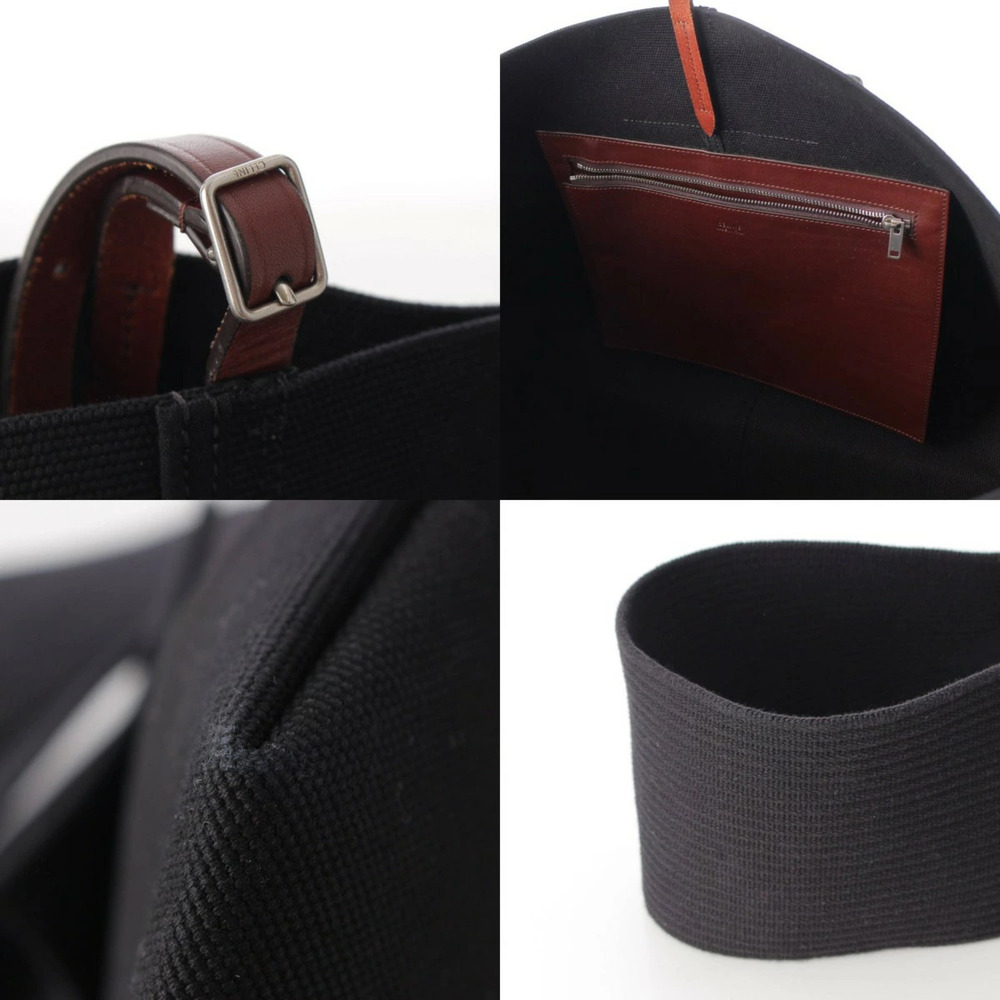 Celine Phoebe Philo boat canvas belt shoulder bag black - Picture 8 of 8